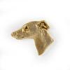 Whippet - gold-plated pin brooch, elegant dog ornament, unique pin by Art-Dog brand