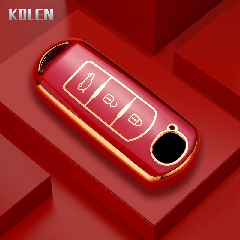 New Tpu Car Remote Key Case Cover Shell For Mazda 2 3 6 Bl Bm Gj Atenza Axela Demio Cx3 Cx-3 Cx5 Cx-5 Cx7 Cx9 Mx5 Ke Kf Keyless