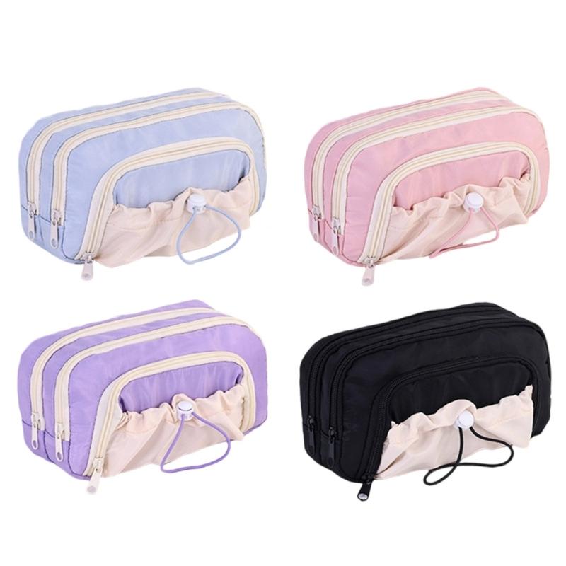 Stylish Rope Tie Organizers With Multiple Compartments Spacious Storage Waterproof Pen Organizers For Students