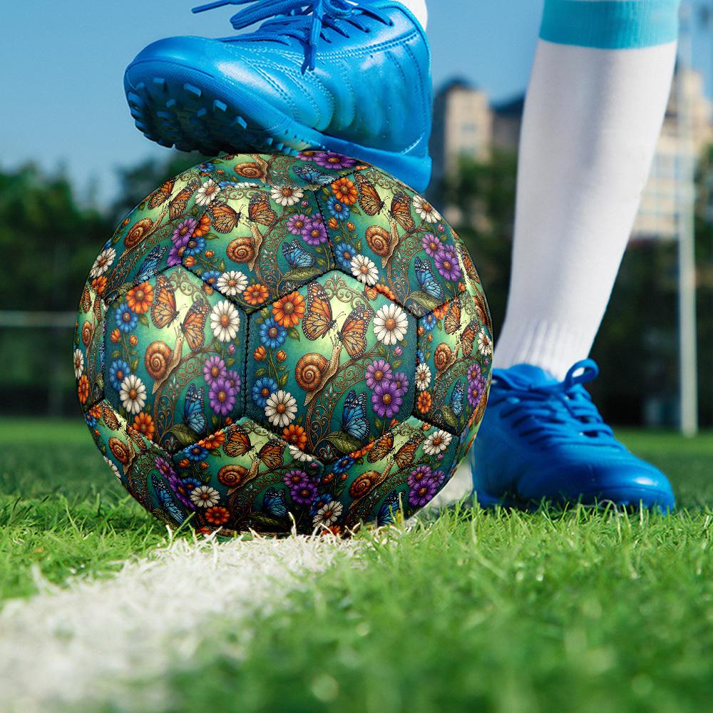 1pc Garden Whimsy Durable Size 5 Soccer Ball Professional Match Training Football Indoor &Outdoor Sports Ball P60112