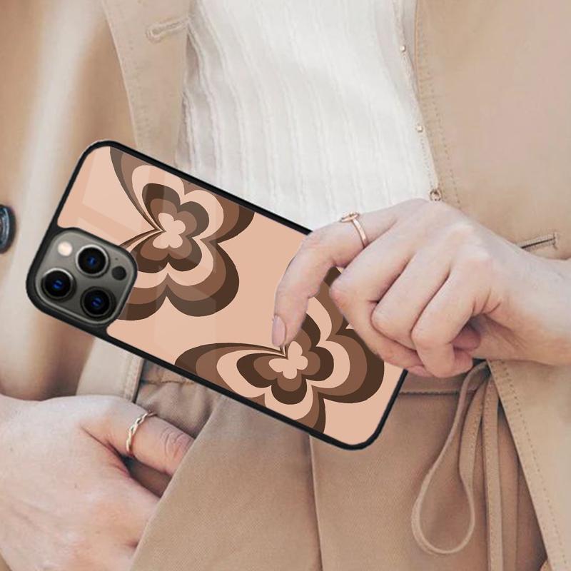 Latte Love Tunnel Brown Heart Magnetic Phone Case For APPLE iPhone 17 Air 16 14 13 12 Pro Max 15 Plus Wireless MagSafe Cover