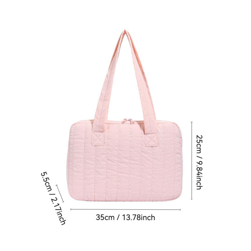 14inch Laptop Shoulder Bag Large Capacity Shockproof Tablet Sleeve Case Solid Color Multifunctional Laptop Handbag Travel