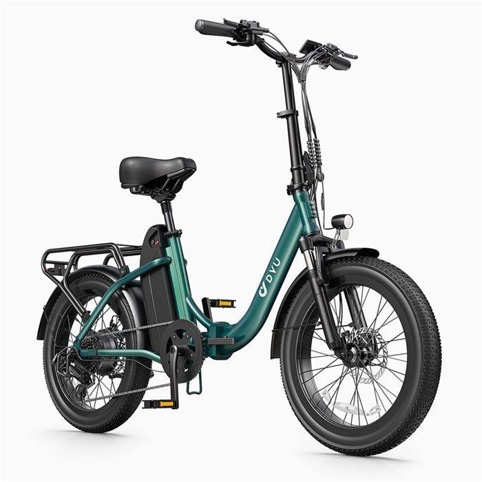 Faltbares Elektrofahrrad - KEINE MARKE - DYU C9 - 250W Motor - 48V 15,6Ah Akku - Reichweite 150 km grün
