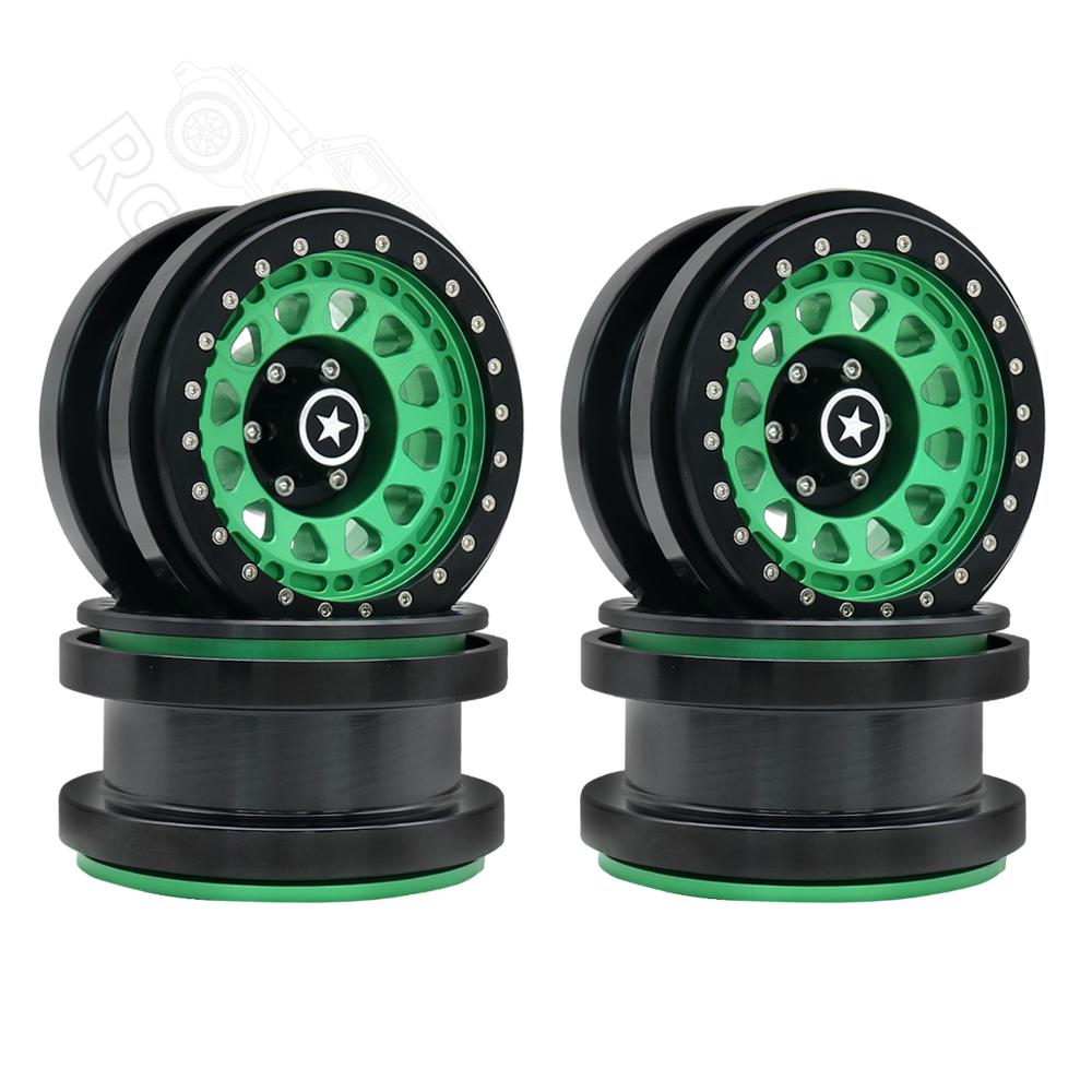 Rc jeep CNC Aluminum 2.9" Beadlock Wheel Hub Rim for 1/6 RC Crawler Car Axial SCX6 Jeep JLU Wrangler