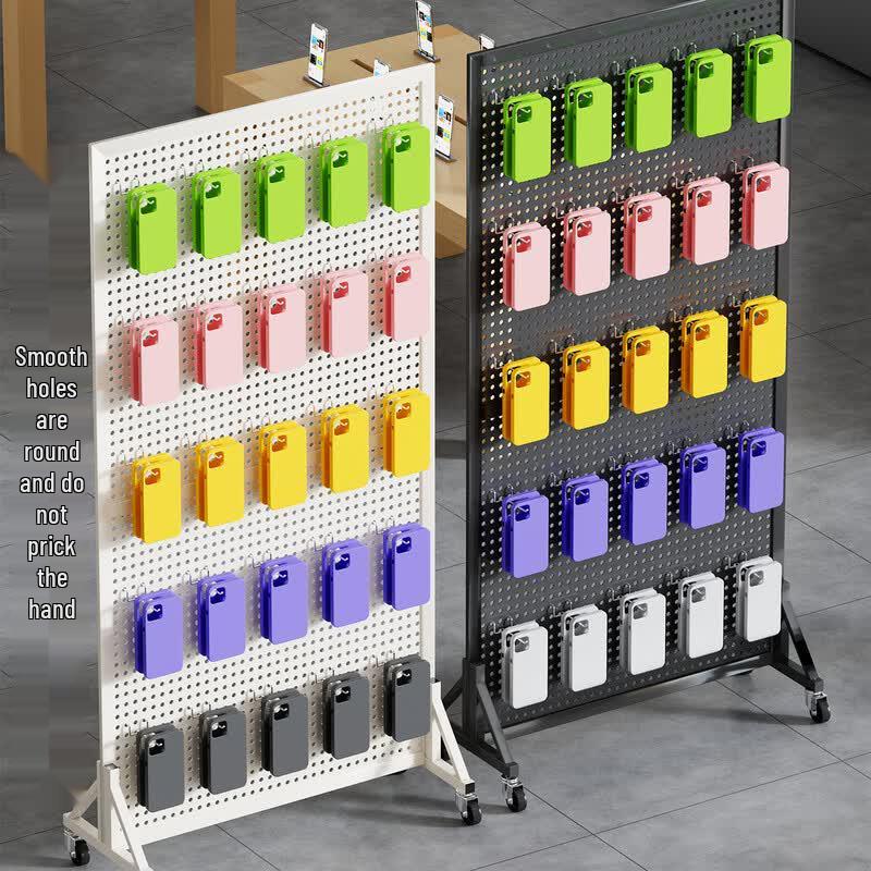 Danle Pegboard Storage Rack with Wheels