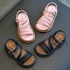 Girls Sandals Open Toe Elegant Versatile Student Shoes Cute Princess Style New Version