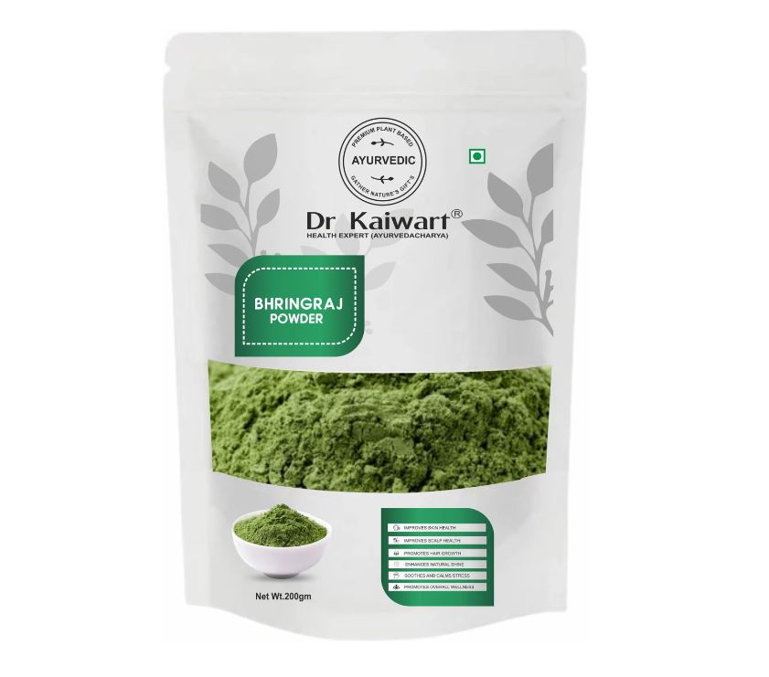 Dr. Kaiwart Natural Bhringraj Powder for Hair Growth (200 g)