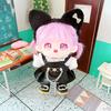 niannyyhouse 20cm Doll Cotton Doll Black Cat White Leather Doll Baby for Plush Toys Clothes, Clothes, Headband, Shirt, Skirt, Clothes, Dress-Up, (A)