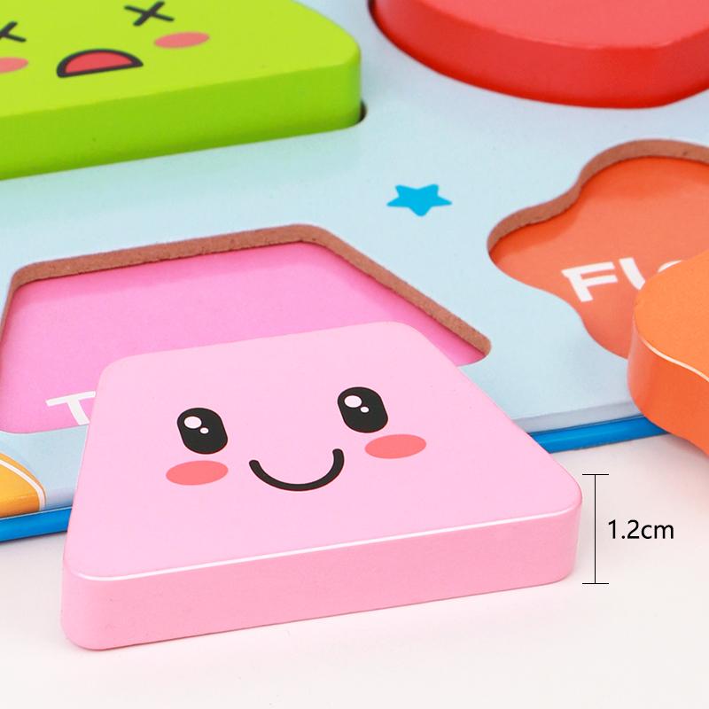 Wooden Puzzle Kids Colorful Alphabet Puzzles Montessori Early Learning Educational Toys Matching Game for Children Letter Match