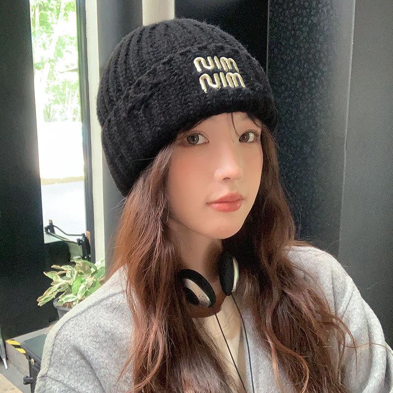Gestrickte Warme Mütze Damen Pullover Ohrenschützer Konfinement Winddichte Mütze Outdoor Radfahren Sport Wollmütze Tide