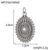 CARLIDANA Retro Geometric Jewelry Pendant Charms Stainless Steel Gold Plated Embossed Coin Moon Sun Jewelry Accessories Earrings