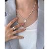 [Surgical] Surgical H Mother-Of-Pearl Ball Necklace N 35