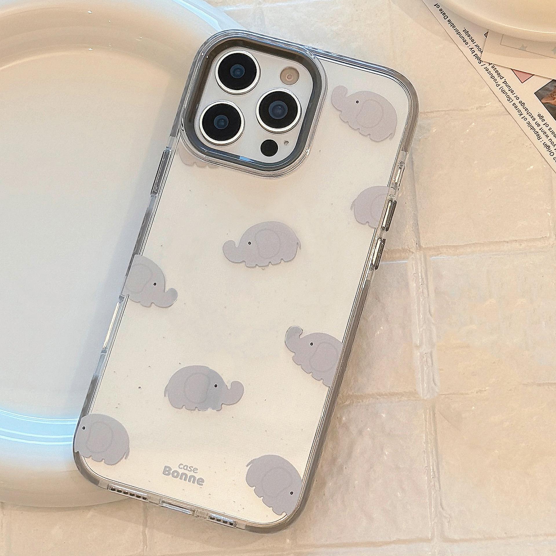 

Small Elephant Magnetic Bracket Suitable for Apple 16 Mobile Phone Case IPhone 15 Promax Personality Cartoon 14 Transparent 13 Soft 12pro max (6.7)