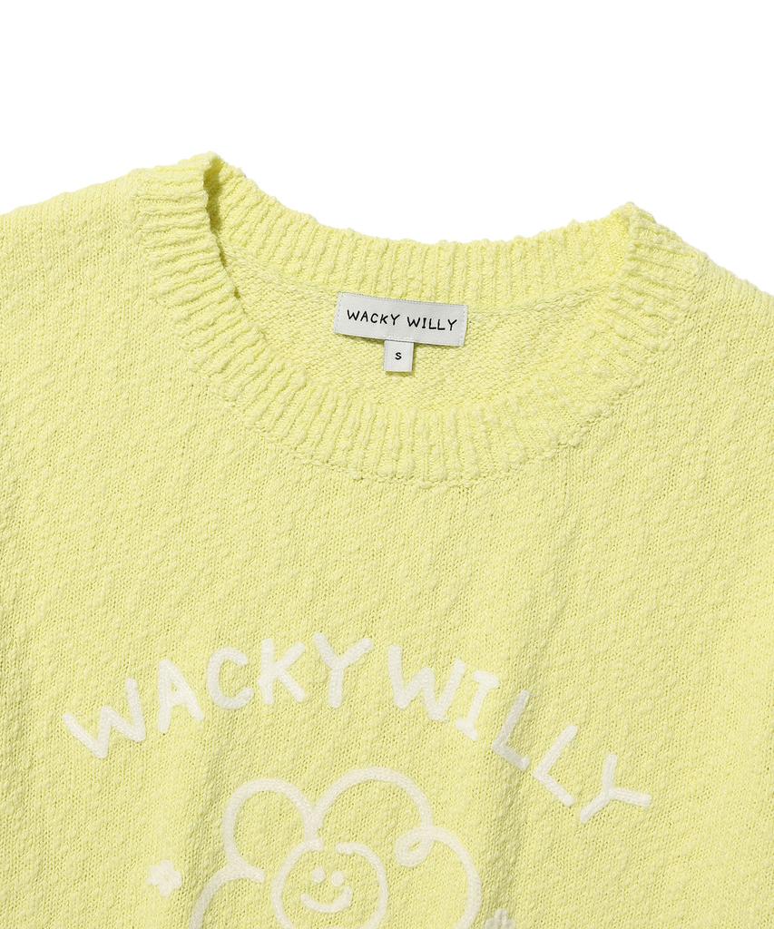 WACKY WILLY Women'S Big Lily Graphic Short Sleeve Knit Green