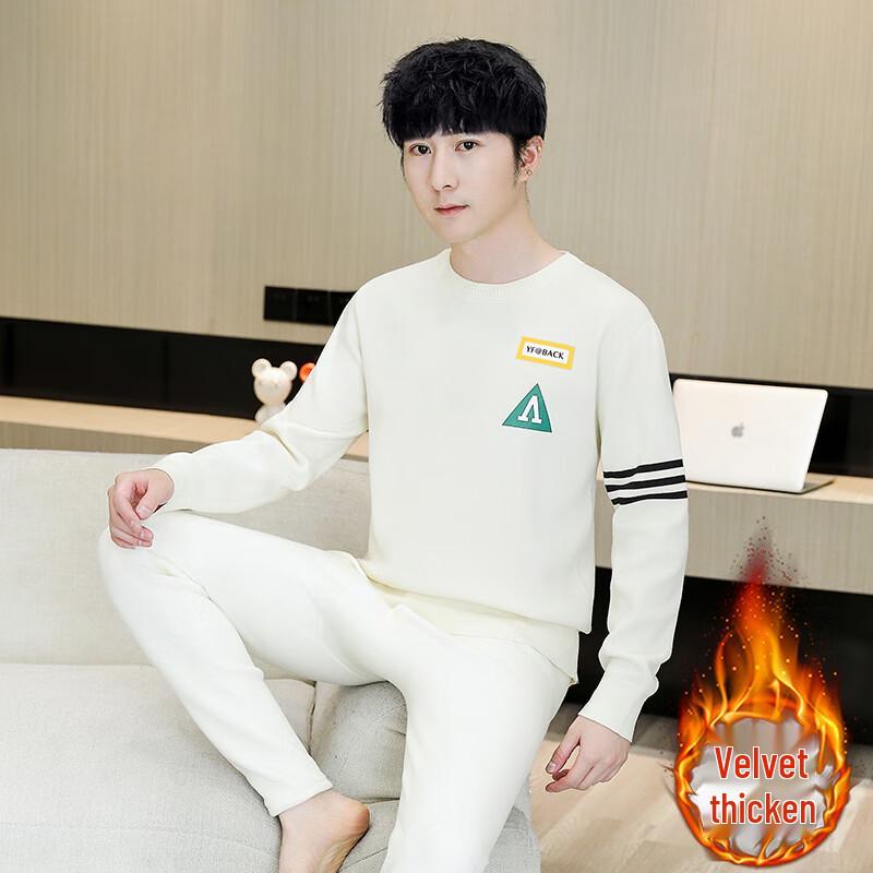 YUZHAOLIN Men's Fleece-Lined Thermal Underwear Set