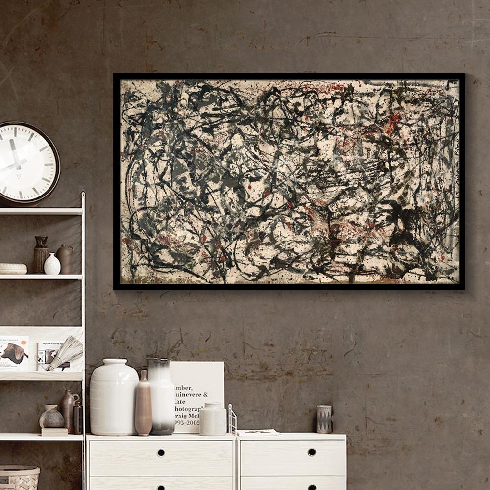 Jackson Pollock Abstract Oil Canvas Painting Color Modern Posters and Prints Wall Art Picture for Living Room Home Decor Cuadros