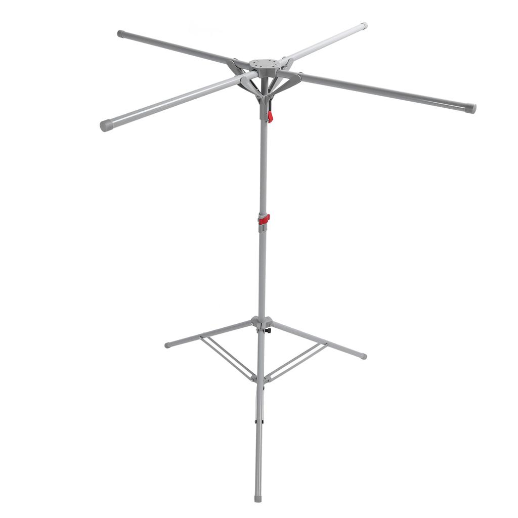 Tripod Clothes Drying Rack Carbon Steel Foldable Windproof Portable Floor Standing Laundry Drying Rack for Indoor Apartment Balcony