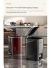 Luxury Pedal Trash Bin with Lid: Hands-Free Operation for Kitchen, Living, Dining, Bedroom
