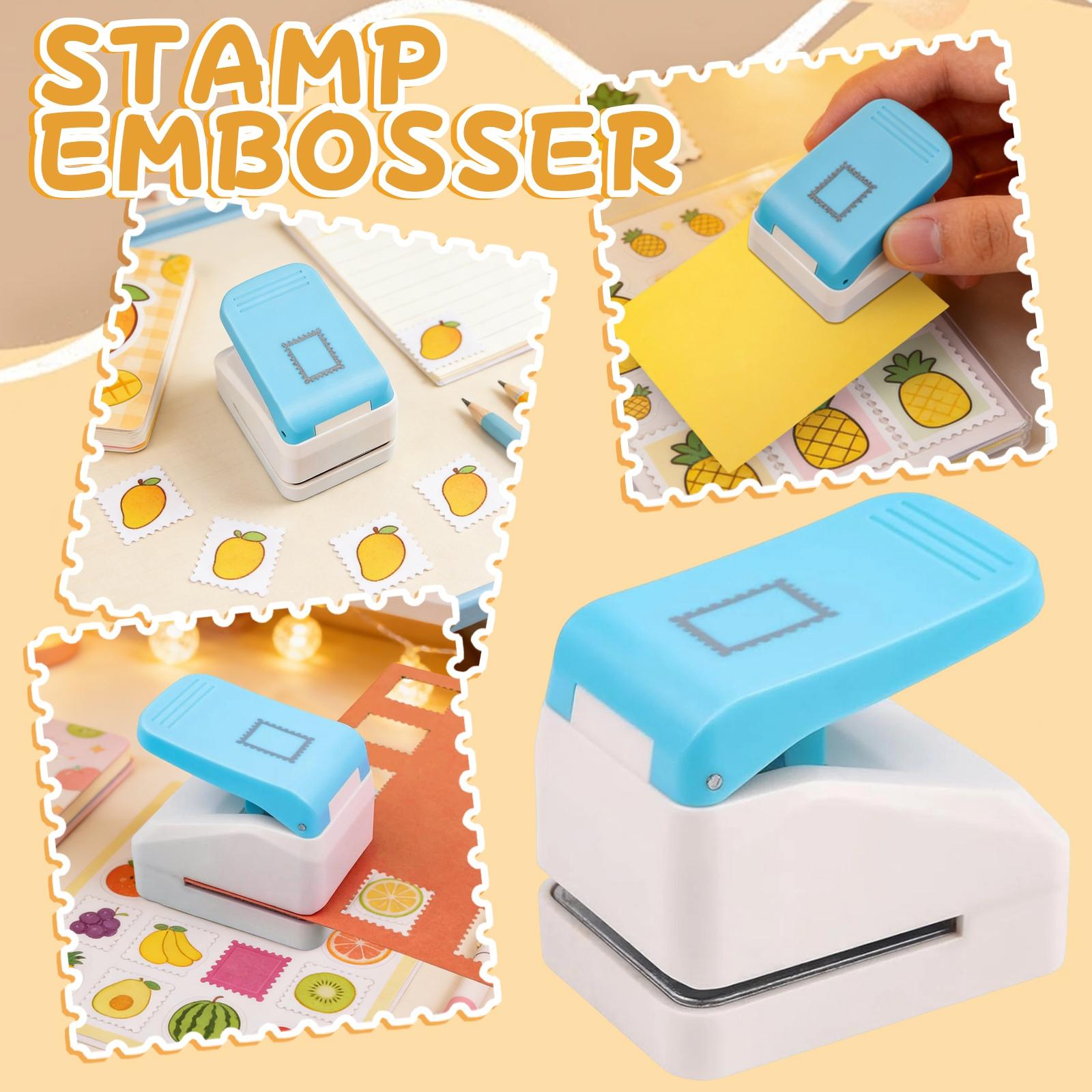 

0.91.1inch Postage Stamps Embossing Punch;Punches Score Tools For Scrapbooking Journaling Paper Craft DIY Card Making Paper Crafting Scrapbooking DIY One Size