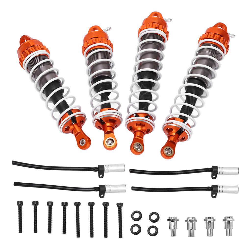 RC Shocks Replacement Damper Springs Shock Absorber Aluminum Alloy for ZD Racing 17 DBX07(Orange
