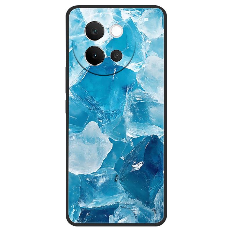 For Vivo V40 Lite 5G Case Marble Soft Matte Silicone Back Cover For Vivo V40 Lite V40Lite Full Coverage Phone Shell 6.78" Coque