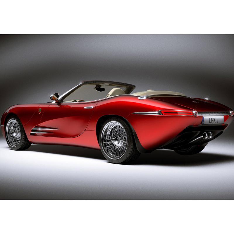 Framed Sports Car Poster for Bedroom, Bar, or Dealership Wall Decor