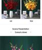 Decorative Silk Gladiolus and Orchid Floral Art for Living Room or Dining Table