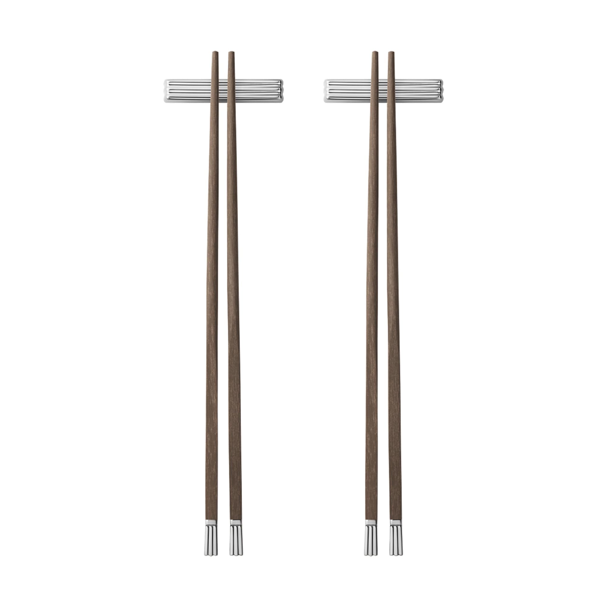 

Georg Jensen Chopsticks, Set of 2 (with chopstick rest), BERNADOTTE, Brown, 10019848