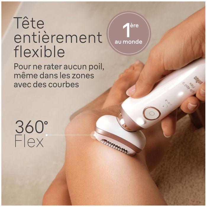 Depilator elektryczny - BRAUN - SILK EPIL 9 Flex - 2 prędkości - Bezprzewodowy - 50 min