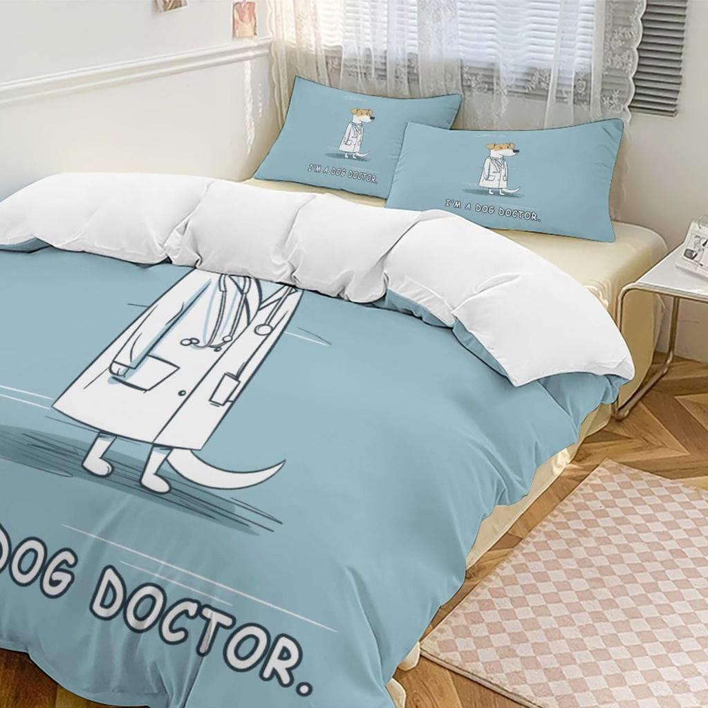 Duvet Covers For Want To Be Doctors Kids Teens Queen King Size Lightweight Down Room Decor 2 Pillowcases 1 Duvet Cover No Quilt