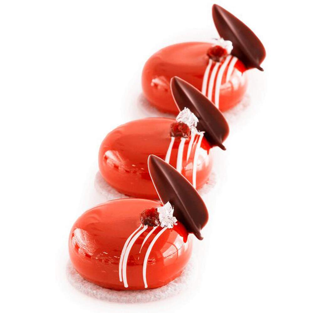 Multifunctional silicone model mousse cake mold, mousse mold, baking mold, ice cream mold (8-hole round mold)