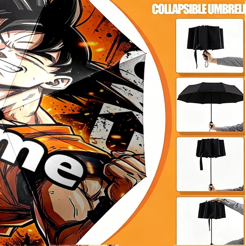 Custom Name Personalized One Piece Print Umbrella, Auto Open Close, 8‑Rib Sturdy Frame, Commute Camping Hiking Use, Birthday Gift