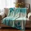 Fluid Aqua Anime Cartoon Flannel Blanket Soft Warm Throw for Bedroom Sofa Car Kids Holiday Gift