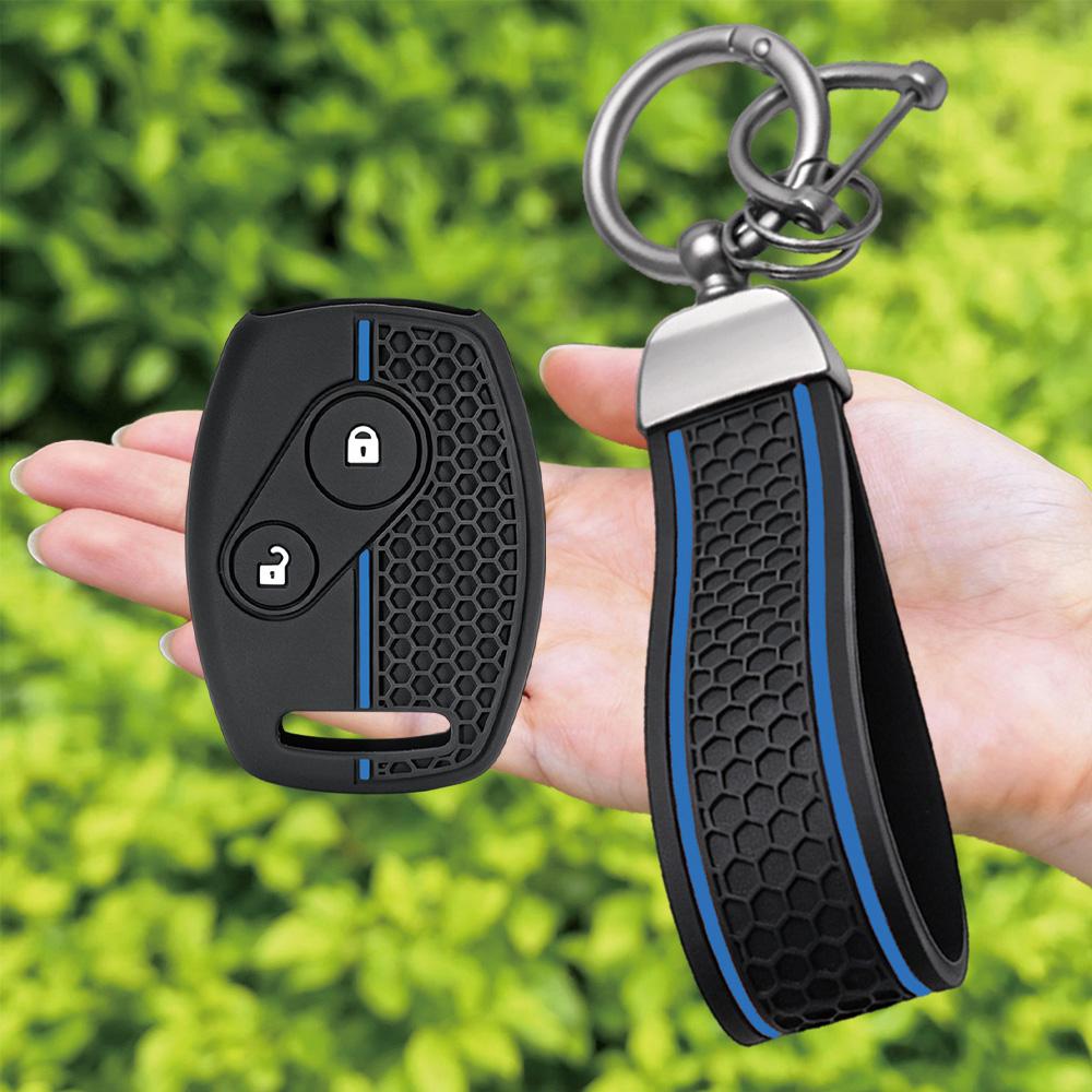 New Silicone Car Key Case Cover Keychain Fob for Honda Accord 7 Jazz FRV Civic CR-V 2008 Crz Insight Fit SRV Chord 7 Gr8 150R
