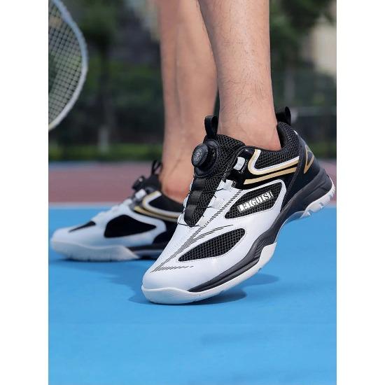 

Badminton Shoes Professional Training Sports Shoes for Men and Women New Mesh Breathable Knob Telescopic Shoelaces Rubber Non-Slip 39