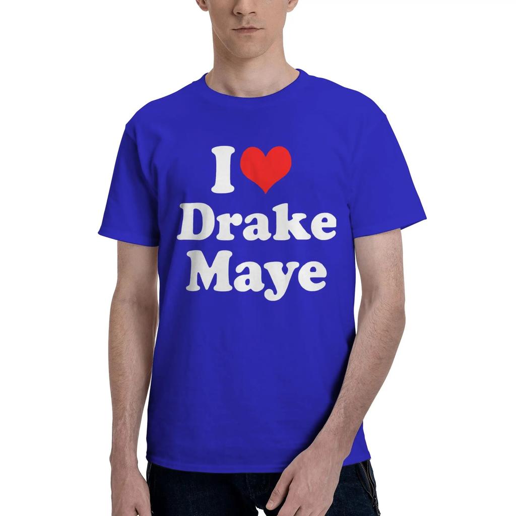 I Love Drake Graphic Print T Shirt Summer Y2K Retro T-Shirts Cotton Fashion Tshirt for Men Short Sleeves Casual Oversized Tees