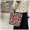 Canvas Bucket Tote Bag for Women, Large Capacity Casual Shoulder Handbag, Street Style Daily Commute Purse KTB