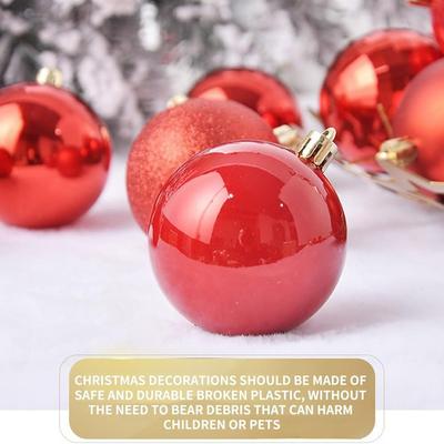 Compact Packaging Christmas Ornaments Shatterproof Decorations