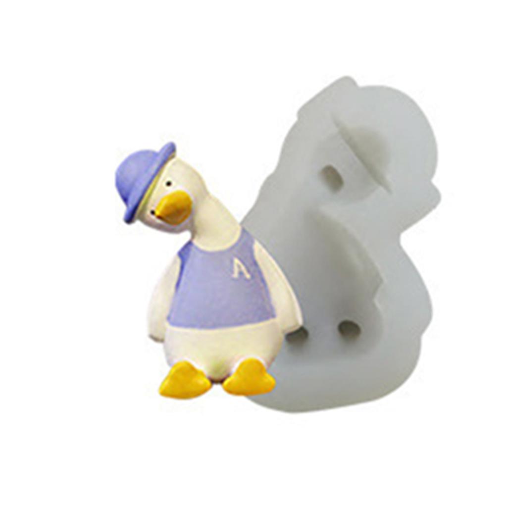 3D Fondant Round Duck Shape Chocolate Candy Molds Polymer Craft Art DIY Molds