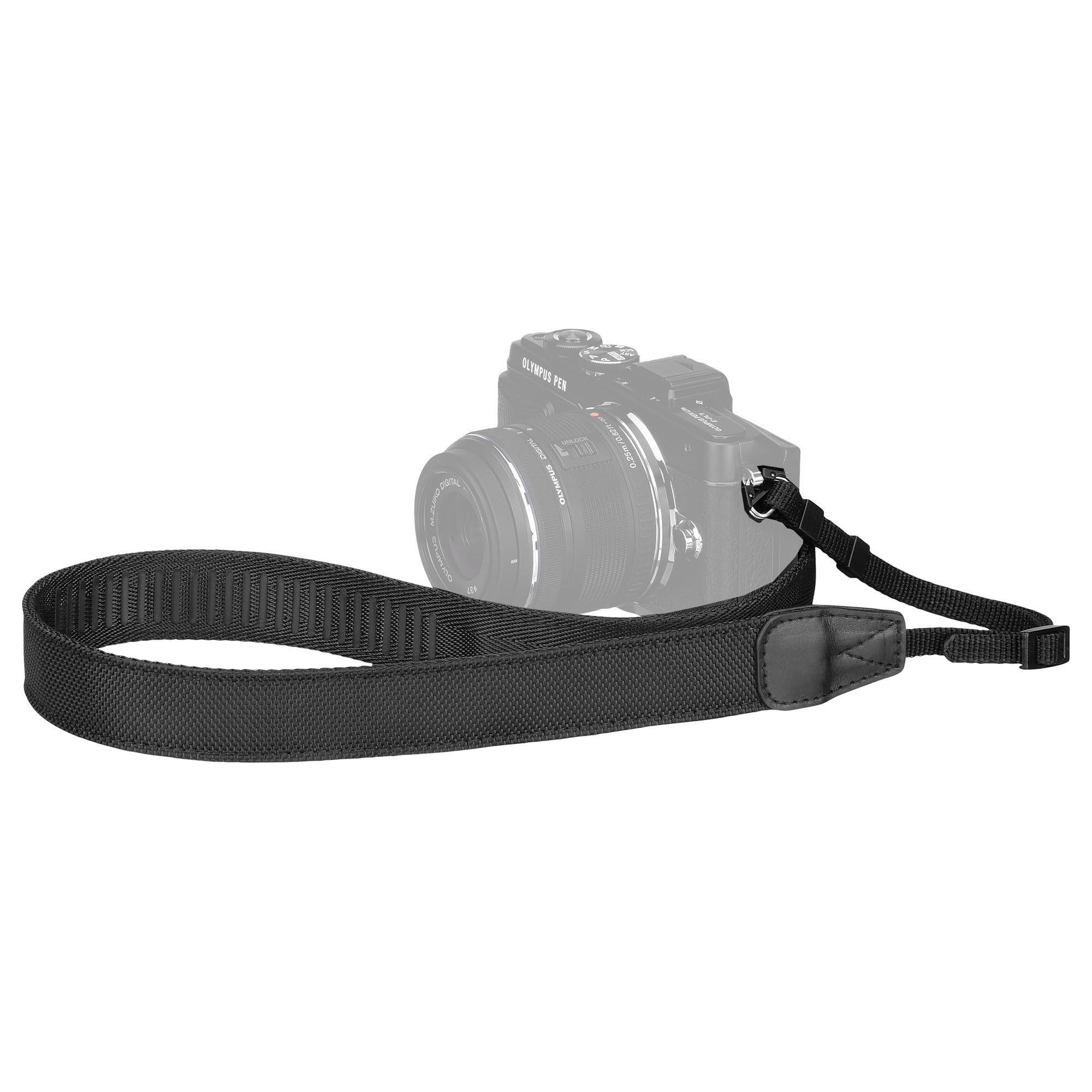 

HAKUBA Camera Luft Design Solid Neck Strap 25mm Shoulder for Mirrorless Cameras Strap, Wide, Heavy-Duty Strap, KST-64S25, чорний