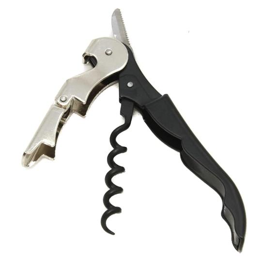 Deschizător de sticle Multifuncțional Cuțit Seahorse Negru Oțel Inoxidabil Deschizător de sticle pentru vin roșu 1 buc. Ustensile Bucătărie Restaurant Bar