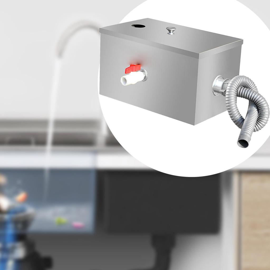 Stainless Steel Grease Trap for Under Sink Waste Water Filtration