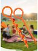 Windproof Orange Spiral Tent Peg - Screw-In Ground Anchor for Outdoor Use