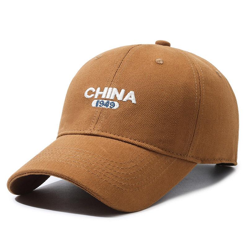 Soft Top Hat Women S Embroidery Letter Cap Fashion Versatile Cotton Baseball Cap Outdoor Sunshade Sun Protection Cap Adjustable коричневый