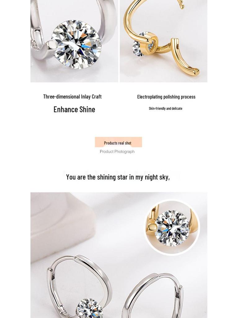 Elegant Korean Irregular High-End Luxury Earrings