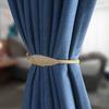 Yousheng 1 Pair Spring Curtain Tieback Metal Carved Elk Peacock Leaf Feather Decorative Drape Window Curtain Holder Holdbacks Curtain Accessories