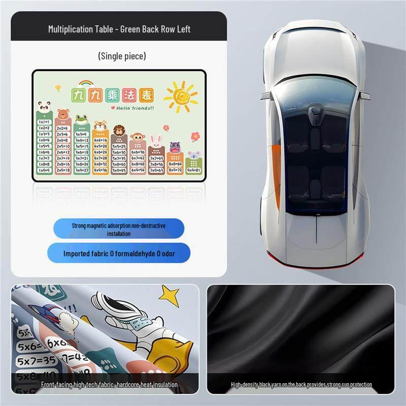 Children's Car Interior Sunshade Curtains for Rear Window
