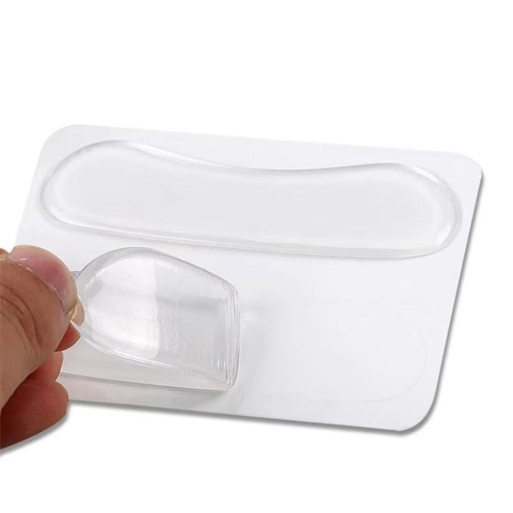 1pairs Gel Heel Grip Pads Self Adhesive Flexible Shoe Heel Liners Transparent Cushioned Gel Heel Cushionss