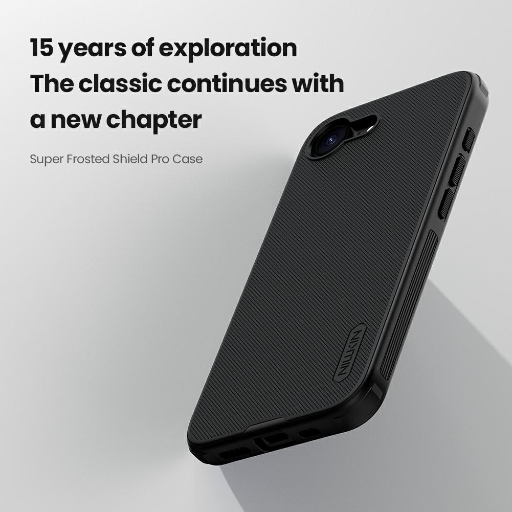 NILLKIN Frosted Shield Pro For iPhone 16e Case Matte PC+TPU Phone Cover