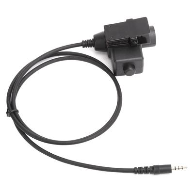 Adaptador de cable PTT U94 con conector militar de 3,5 mm para iPhone, Samsung y HTC.